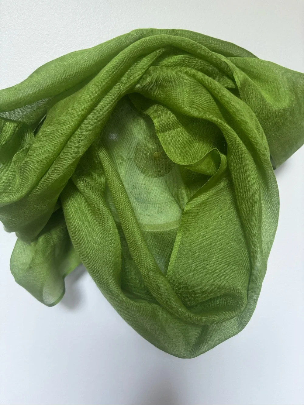 Calvin Klein ightweight, lime-green infinity scarf